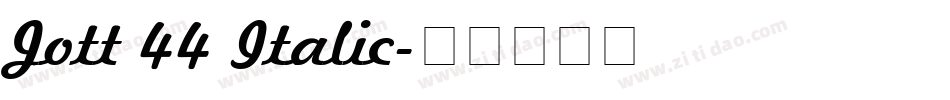 Jott 44 Italic字体转换